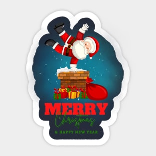 Merry Christmas and Happy New Year 2023 Sticker
